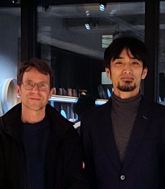 Takashi Baba und Ralf Burger 2024 in der Hulls Gallerie in Tokyo